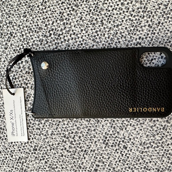 🆕✨BANDOLIER X Black Leather Phone Case - Picture 3 of 4